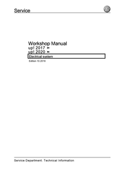 Volkswagen up! 2017 Workshop Manual