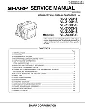 Sharp ViewcamZ VL-Z100H-S Service Manual