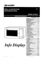 Sharp R-950A Operation Manual