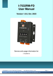 ICP DAS USA I-7532RM-FD Service And Usage Information