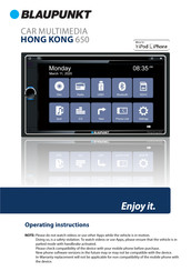 Blaupunkt HONG KONG 650 Operating Instructions Manual