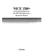 Nice Z80+ Operation Manual