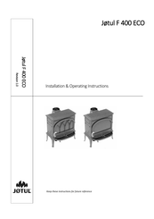 Jøtul F 400 ECO Installation & Operating Instructions Manual