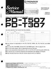 Pioneer PD-T307 Service Manual