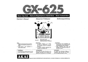 Akai GX-625 Operator's Manual