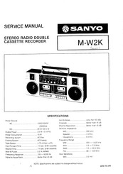 Sanyo M-W2K Service Manual