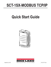 Rice Lake SCT-1SX-MODBUS TCP/IP Quick Start Manual