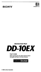 Sony DD-10EX User Manual