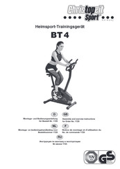 Christopeit Sport 1725 Assembly And Exercise Instructions