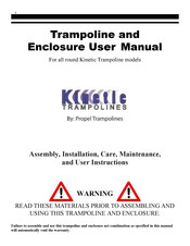 Propel Trampolines Kinetic K14D-BE User Manual