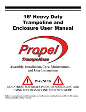 Propel Trampolines PRO16108-BB User Manual