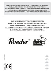 Roeder BE04603 Installation, Use And Maintenance Instructions
