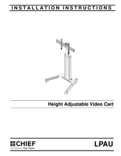 Chief LPAU Installation Instructions Manual