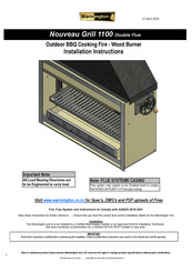 Warmington Nouveau SN 1250 DF Installation Instructions Manual
