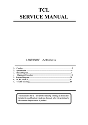 TCL L39F3300F-MT10B-LA Service Manual