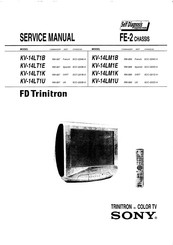 Sony KV-14LM1B Service Manual