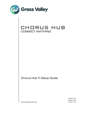 GRASS VALLEY CHORUS HUB 11 Setup Manual