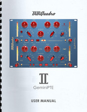 DiBiQuadro GeminiPTE User Manual