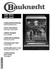 Bauknecht GSF 3040 User Instructions