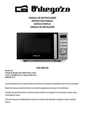 Orbegozo MIG 2050 CE Instruction Manual