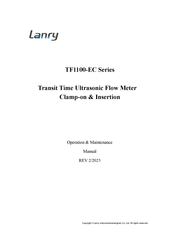 lanry TF1100-EC Operation & Maintenance Manual