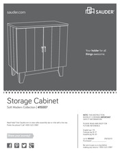 Sauder Soft Modern 415007 Manual