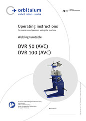 Orbitalum DVR 100 (AVC) Operating Instructions Manual