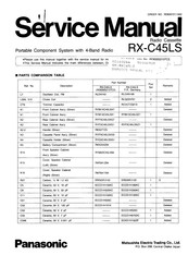 Panasonic RX-C45LS Service Manual