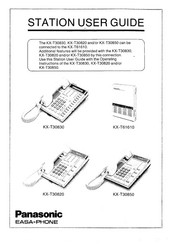 Panasonic EASA-PHONE KX-T30830 Station User's Manual