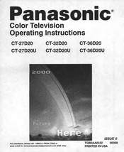 Panasonic CT-27D20U Operating Instructions Manual