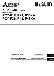 Mitsubishi Electric Mr.SLIM PCY-P36KA Operation Manual