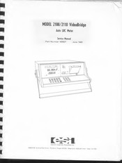 ESI 2100 VideoBridge Service Manual
