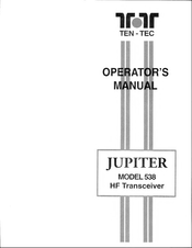 Ten-Tec Jupiter 538 Operator's Manual