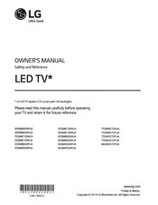 LG 6SSM81 00AUA Owner's Manual