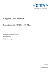 Christ VESA 12.1 OEM Original User Manual