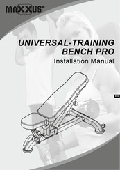 Maxxus UNIVERSAL-TRAINING BENCH PRO Installation Manual