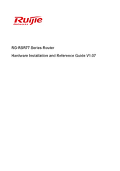 Ruijie RSR7716 Hardware  Installation And Reference Manual