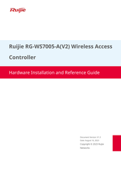 Ruijie RG-WS7005-A(V2) Hardware  Installation And Reference Manual