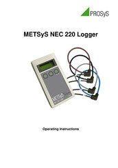 GMC-I Prosys METSyS NEC 220 Operating Instructions Manual