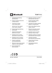 EINHELL TE-BF 18 Li Original Operating Instructions