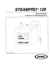 Jacuzzi Steam Generator SteamPro 120 Installation And Operating Manual