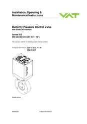 Vat 612 Series Installation, Operating,  & Maintenance Instructions