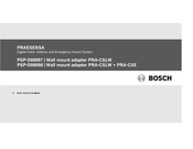 Bosch PRAESENSA PRA-CSE Quick Installation Manual