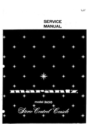 Marantz 3650 Service Manual