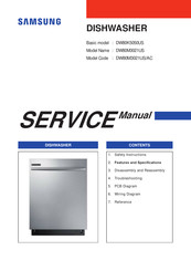 Samsung DW80M3021US/AC Service Manual