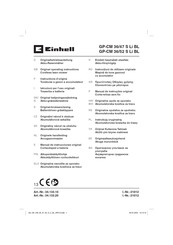 EINHELL GP-CM 36/52 S Li BL Original Operating Instructions