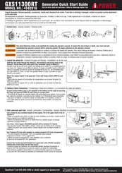 iPower GXS11300RT Quick Start Manual