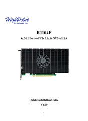 HighPoint R1104F Quick Installation Manual