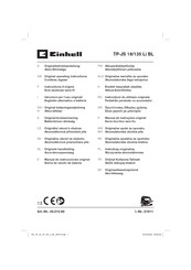 EINHELL TP-JS 18/135 Li BL Original Operating Instructions