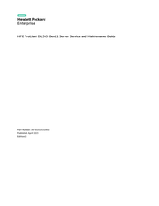 HPE ProLiant DL345 Gen11 Service And Maintenance Manual